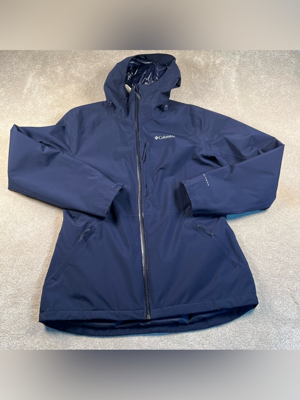 Columbia Coat Blue‎ Interchange 2 in 1 Zip Out Jacket Hooded Women's Medium